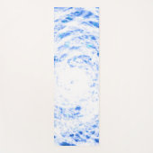 Blauwe en witte kleurstof Yoga Mat (Voorkant)