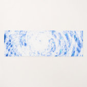 Blauwe en witte kleurstof Yoga Mat (Voorkant (horizontaal))