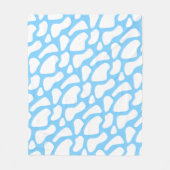 Blauwe en witte Koe Afdrukesthetisch Fleece Deken (Voorkant)