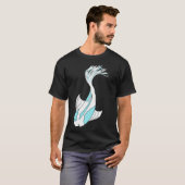 blauwe en witte koi t-shirt (Voorkant volledig)