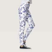 Blauwe en witte koivis leggings (Rechts)