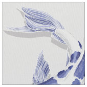 Blauwe en witte koivis stof (Close Up)