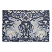 Blauwe en witte konijn Baby Bunny Family Elegant N Kussensloop (Achterkant)