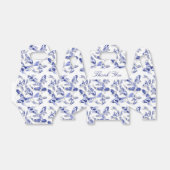 Blauwe en witte koolvis bedankdoosjes (Uitgevouwen)