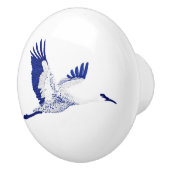 Blauwe en witte kranen keramische knop (Rechts)