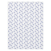 Blauwe en witte kranen tafelkleed (Voorkant)