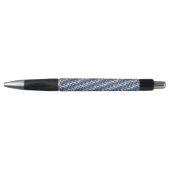 Blauwe en witte kroonkogels, pen (Voorkant)