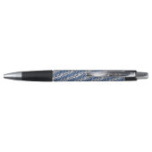 Blauwe en witte kroonkogels, pen (Achterkant)
