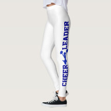 Blauwe en witte Leggings