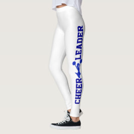 Blauwe en witte Leggings