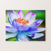 Blauwe en witte lippenstift legpuzzel (Horizontaal)