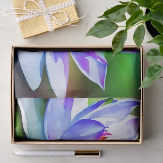 Blauwe en witte lippenstift tissuepapier (Geschenk)