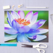 Blauwe en witte lippenstift tissuepapier (Craft)