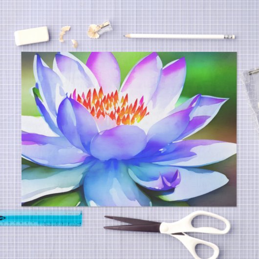 Blauwe en witte lippenstift tissuepapier (Craft)