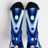 Blauwe en witte manen sokken (Top)