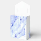 Blauwe en witte marmer bedankdoosjes (Geopend)
