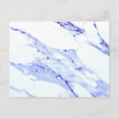 Blauwe en witte marmer briefkaart (Voorkant)