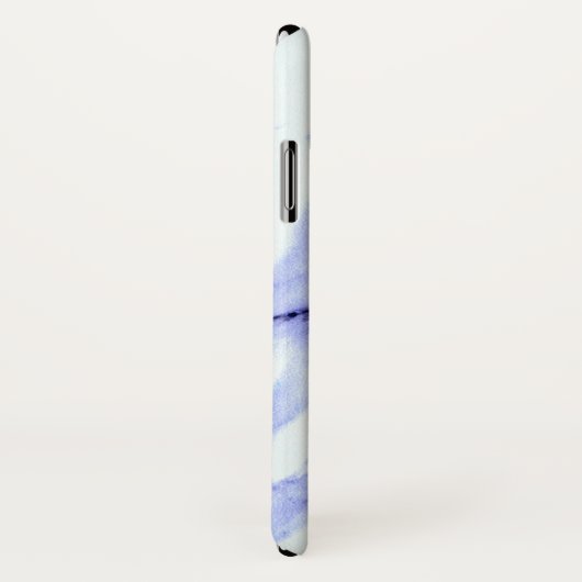 Blauwe en witte marmer Case-Mate iPhone case (Achterkant / rechts)