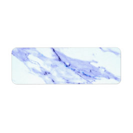 Blauwe en witte marmer etiket