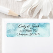 Blauwe en Witte Marmer het Adres Etiketten van de (Insitu)