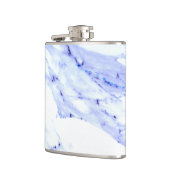 Blauwe en witte marmer heupfles (Links)