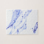 Blauwe en witte marmer legpuzzel (Horizontaal)
