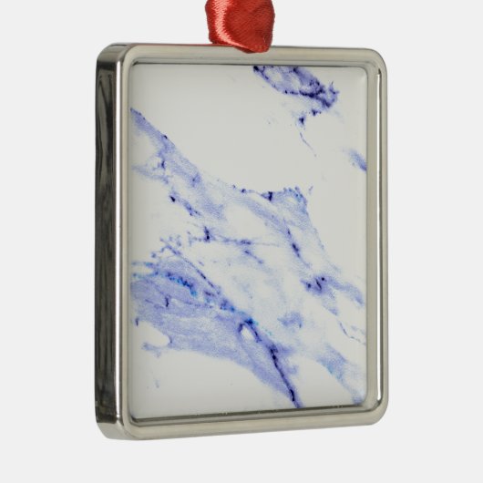Blauwe en witte marmer metalen ornament (Rechts)