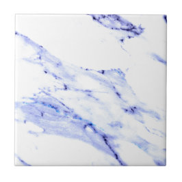 Blauwe en witte marmer tegeltje