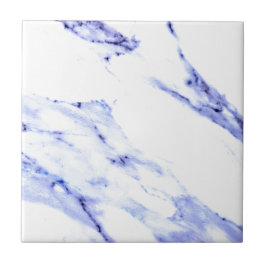 Blauwe en witte marmer tegeltje