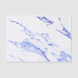 Blauwe en witte marmer tissuepapier