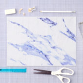 Blauwe en witte marmer tissuepapier (Craft)