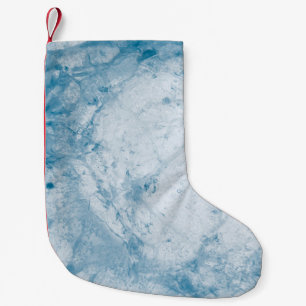 Blauwe en witte matras kleine kerstsok