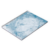 Blauwe en witte matras notitieboek (Linkerzijde)