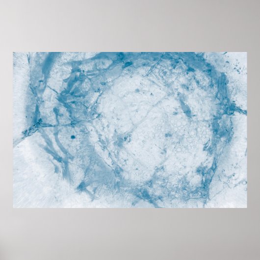 Blauwe en witte matras poster (Voorkant)