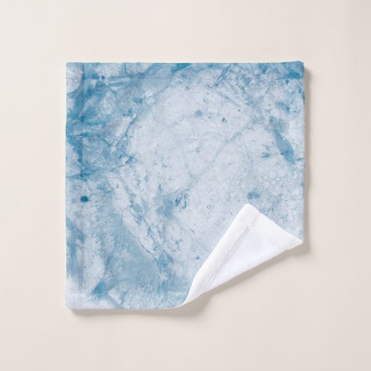 Blauwe en witte matras washandje (Wasdoekje)