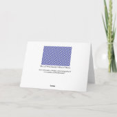 Blauwe en Witte Meander Kaart (Achterkant)