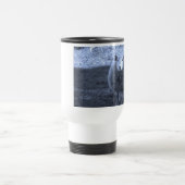 Blauwe en witte moederschapen reisbeker (Center)