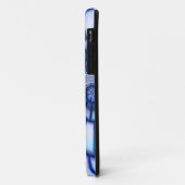 blauwe en witte mozaïek Case-Mate iPhone case (Achterkant/links)
