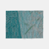 Blauwe en witte muur fleece deken (Voorkant (Horizontaal))