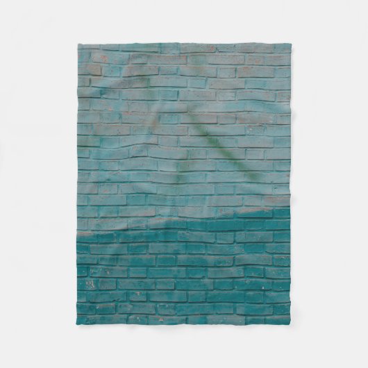 Blauwe en witte muur fleece deken (Voorkant)
