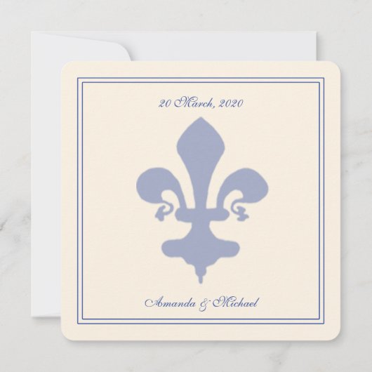 Blauwe en witte olievlek de Lis - ronde over de po Kaart (Achterkant)