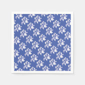 Blauwe en witte paarden voor theepapierluiers servetten (Voorkant)