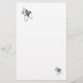 Blauwe en witte paardschoen (Voorkant)