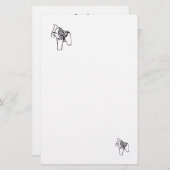 Blauwe en witte paardschoen (Voorkant / Achterkant)