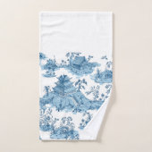  Blauwe en Witte Pagoda Chinoiserie Bad Handdoek (Handdoek)