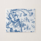 Blauwe en Witte Pagoda Chinoiserie Legpuzzel (Horizontaal)