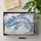 Blauwe en Witte Pagoda Chinoiserie Tissuepapier (Geschenk)