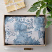 Blauwe en Witte Pagoda Chinoiserie Tissuepapier (Geschenk)