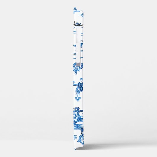 Blauwe en Witte Pagode Chinoiserie Case-Mate iPhone Case (Achterkant / Links)