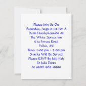 Blauwe en witte Paisley nodigt elke keer uit Kaart (Achterkant)